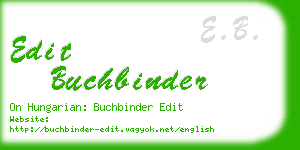 edit buchbinder business card